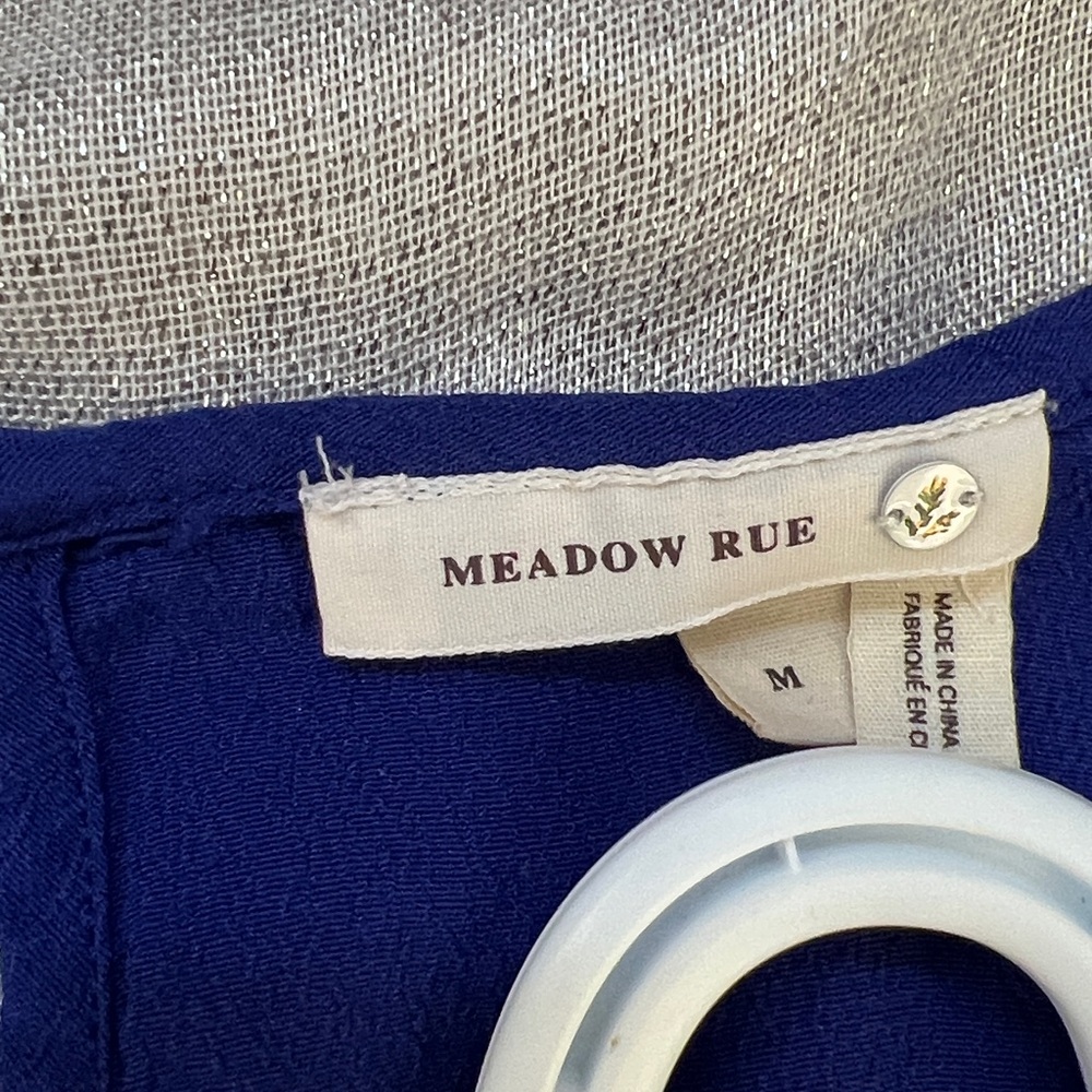Meadow Rue Blue Lace Blouse - Picture 6 of 12